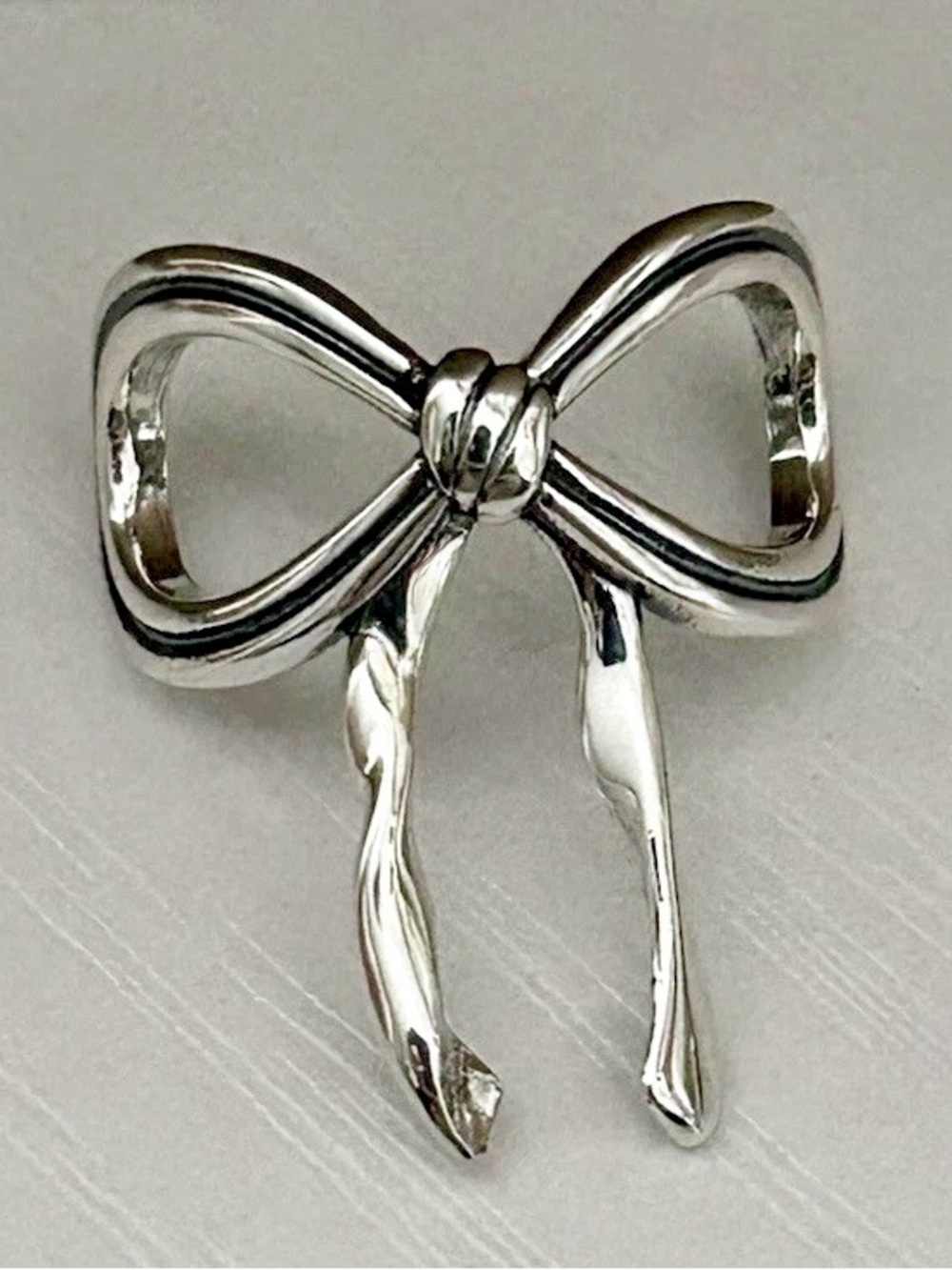 925 Sterling Silver Coquette Bow Charm, Thread Through Bracelets or Necklaces